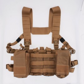 REX CR-M MOLLE chest rig — Coyote Brown
